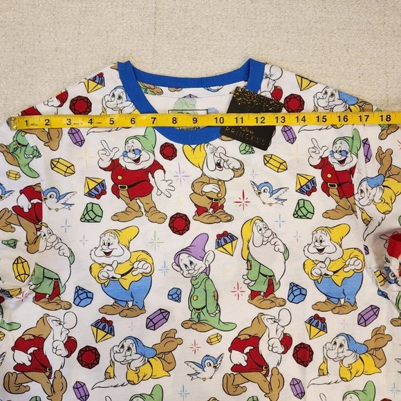 Loungefly Disney Snow White Seven Dwarfs Core AOP Mine Gems T Shirt Size Meduim - Picture 9 of 14